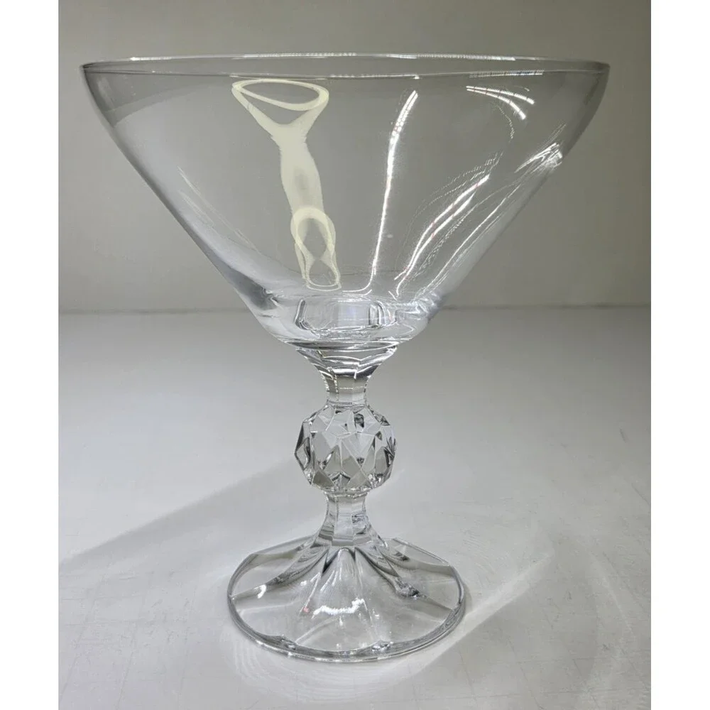 Set Of 4 IMPORT ASSOC Claudia Martini Glasses Rare Goblets Clear 5.3